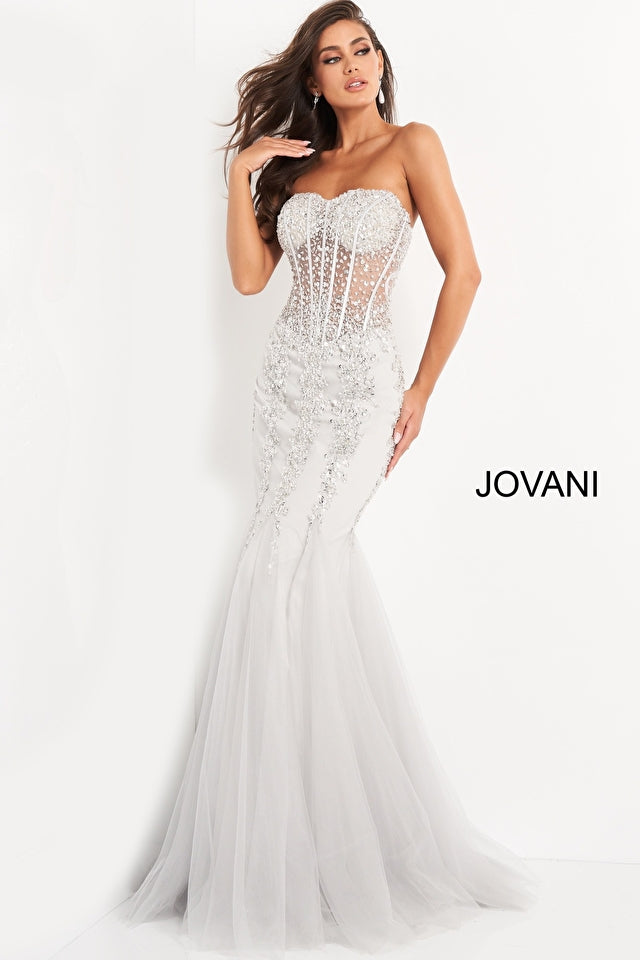 Strapless Embellished Jovani Prom Dress 01 By Jovani -5908
