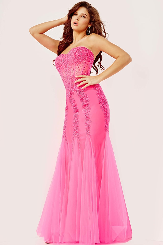 Strapless Embellished Jovani Prom Dress 01 By Jovani -5908