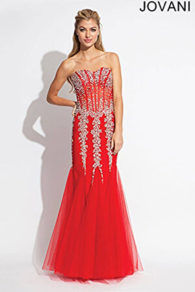 Strapless Embellished Jovani Prom Dress 01 By Jovani -5908
