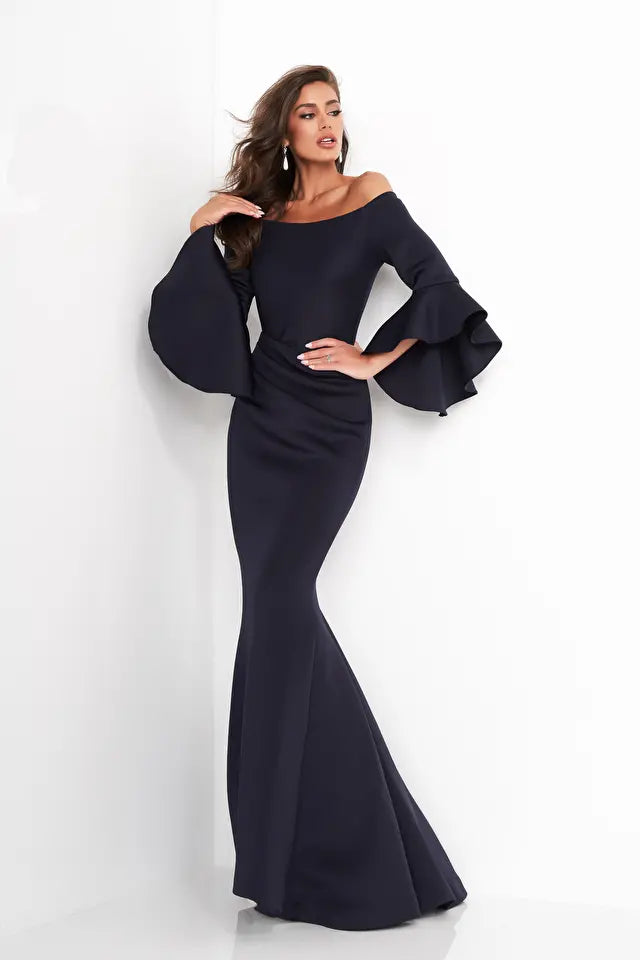 Jovani -59993 Off Shoulder Mermaid Evening Dress