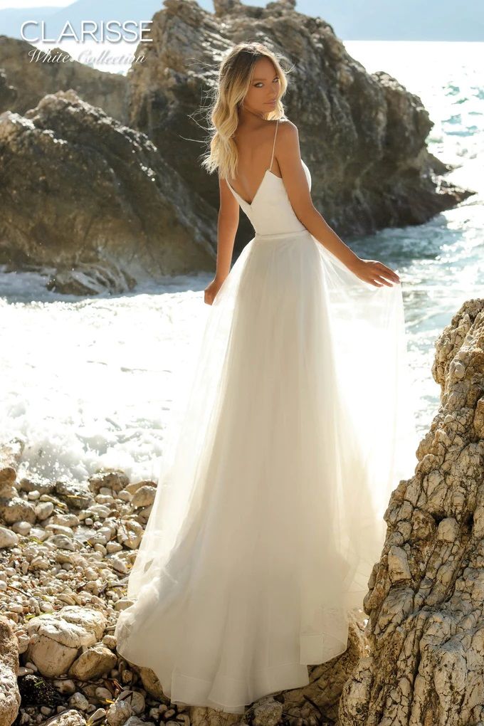 Clarisse -600218 Plunging V-Neck Bridal Gown