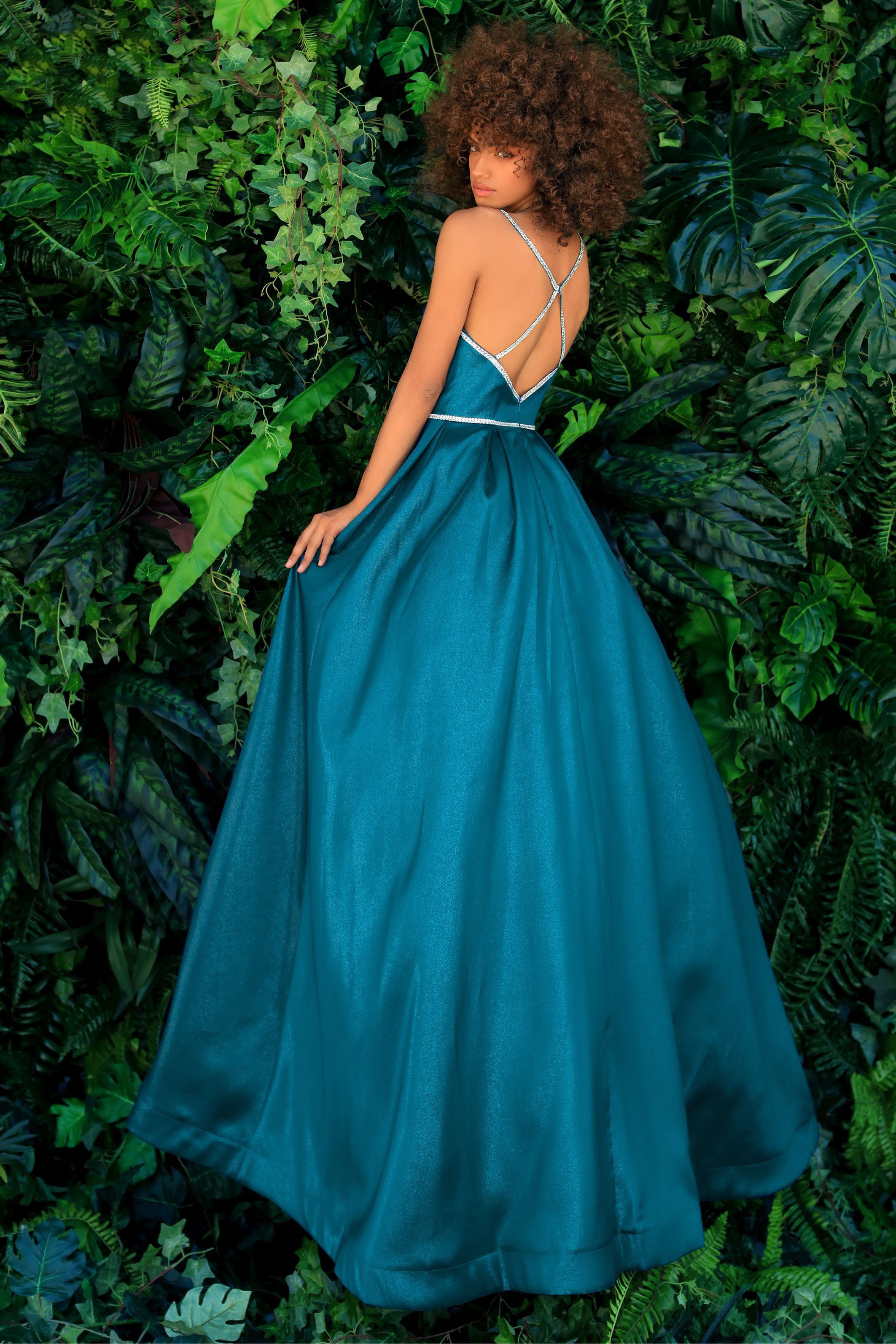 Clarisse -810194 Beaded Plunging Sleeveless Ballgown