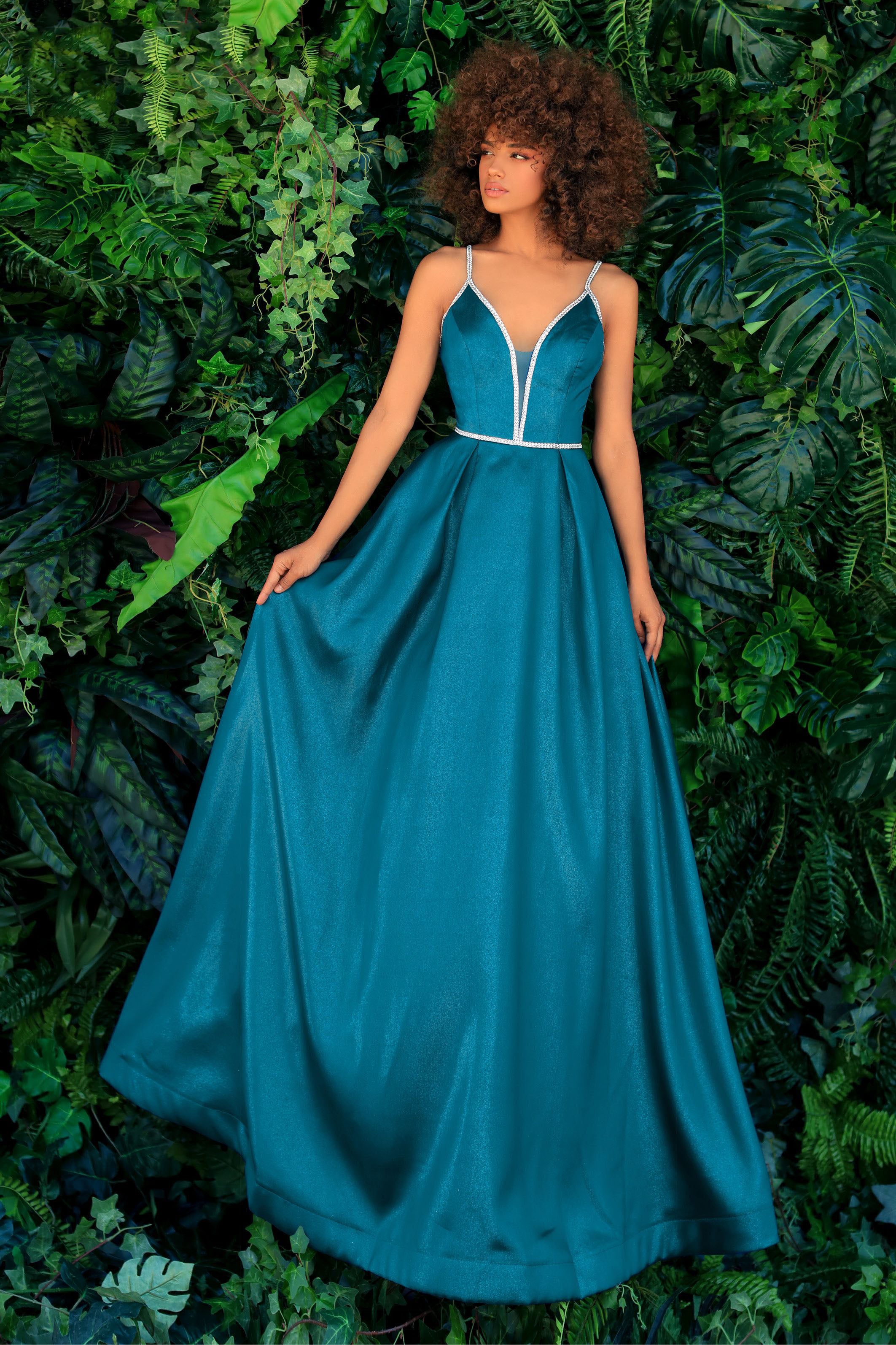 Clarisse -810194 Beaded Plunging Sleeveless Ballgown