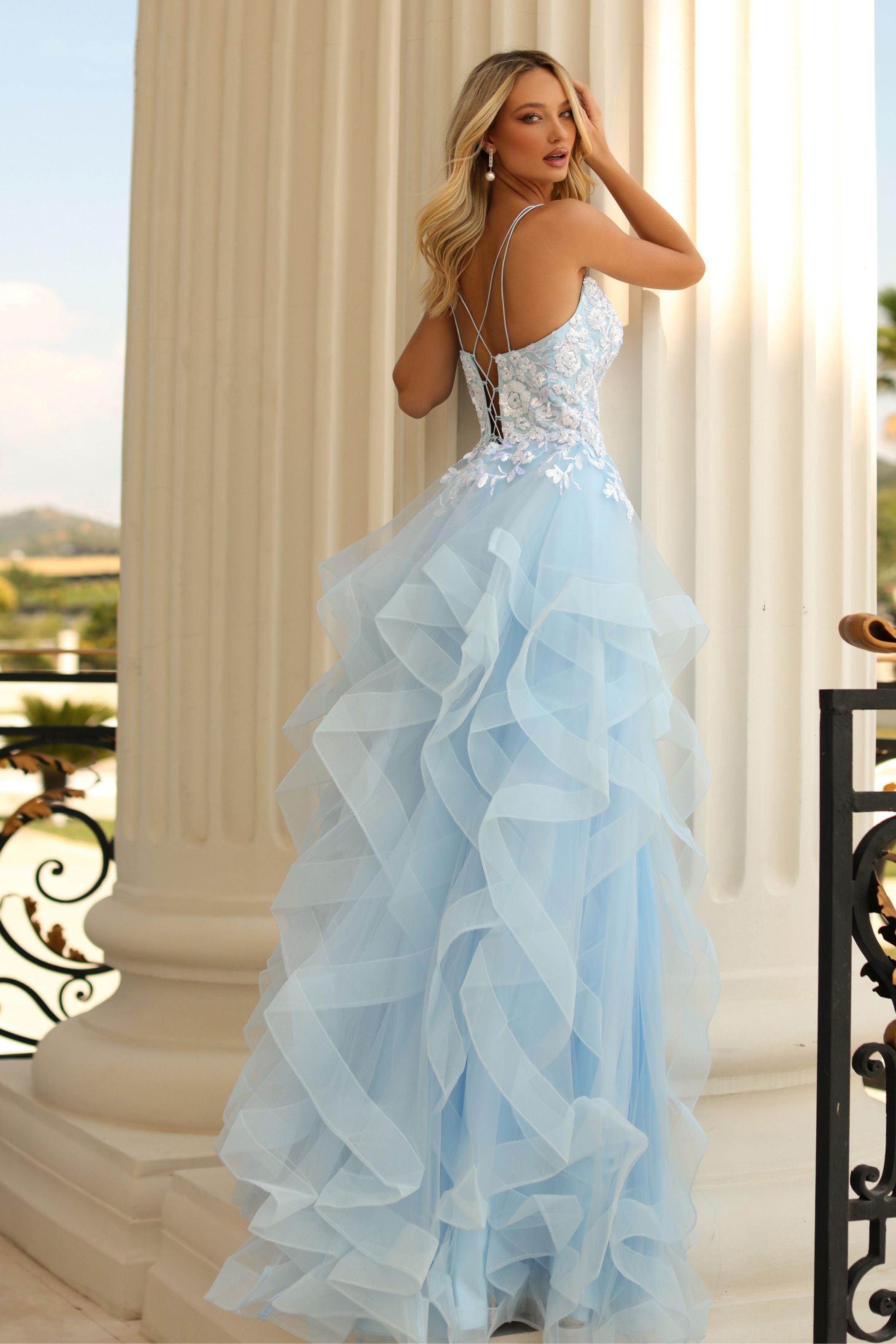 Clarisse -810593 V-Neck A-Line Evening Gown