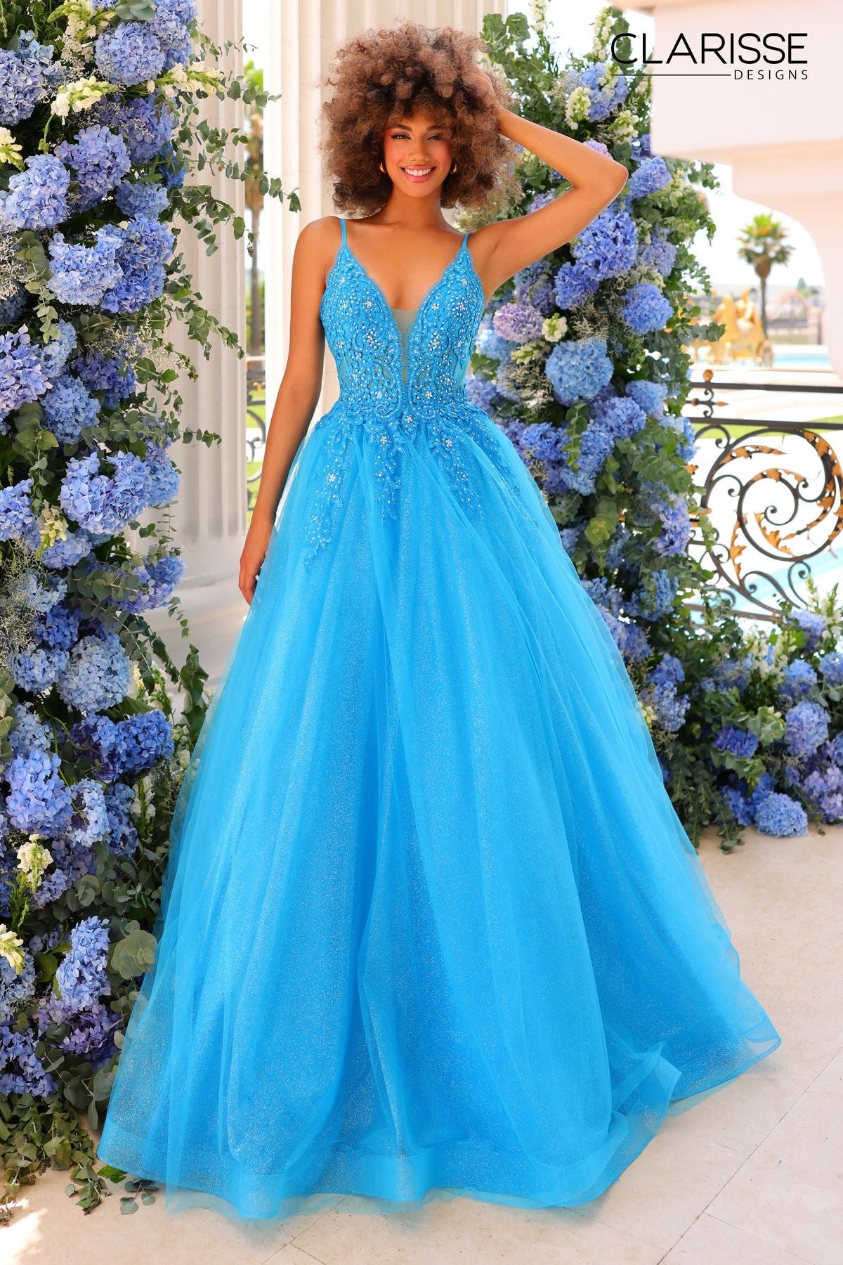 Clarisse -810784 Spaghetti Straps A-Line Prom Gown
