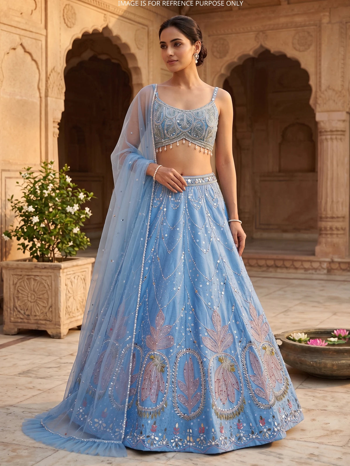 MyFashion KLS-2720 Blue Designer Raw Silk Premium Lehenga Collection