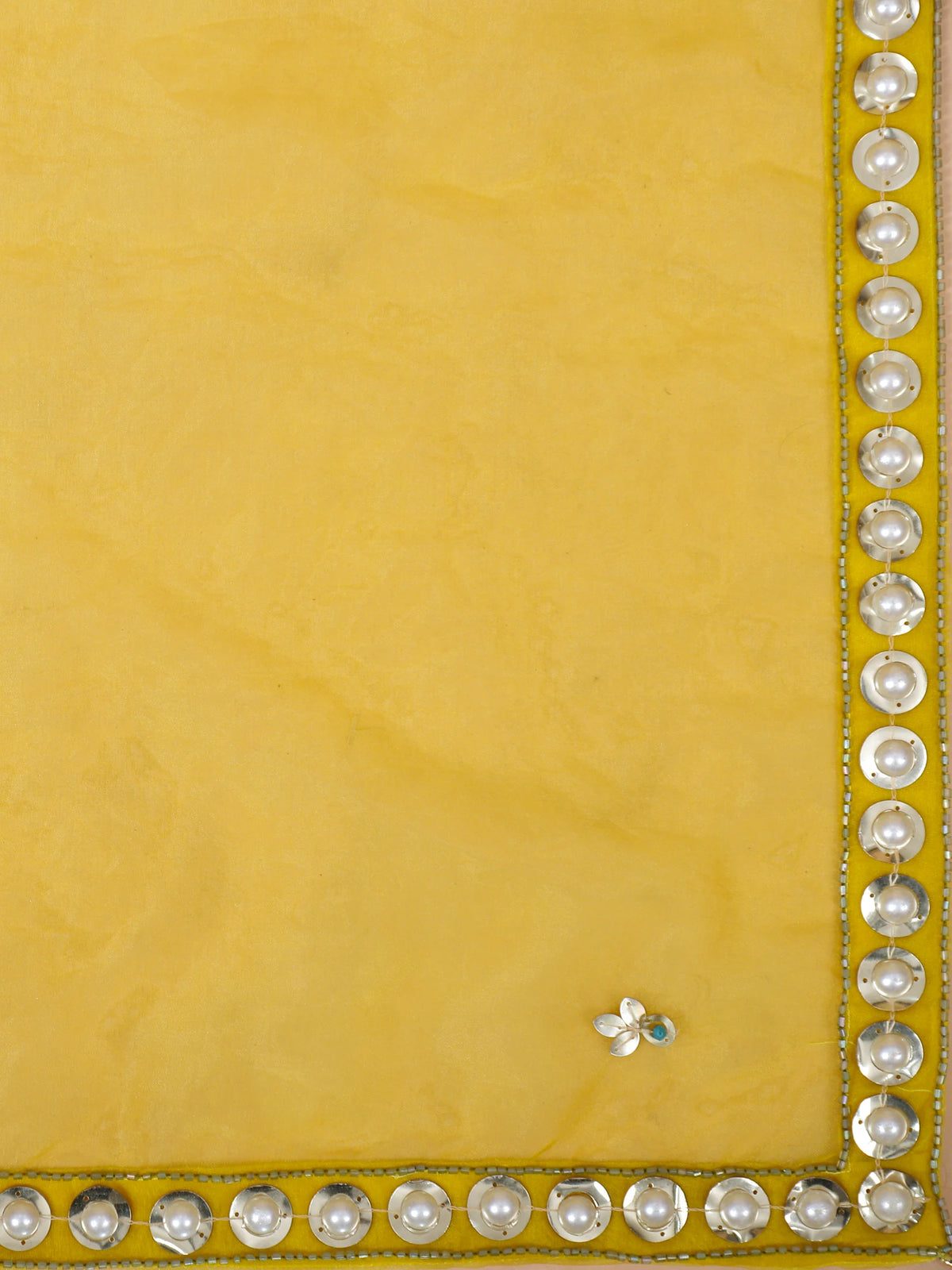 MyFashion KLS-2697 Yellow Silk Noorafza Pearl Moti lehenga