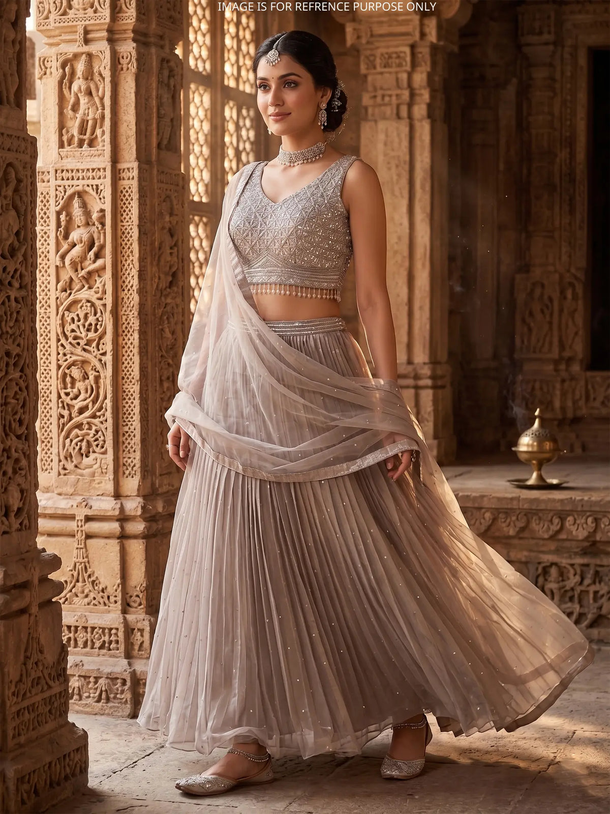 MyFashion KLS-2740 Organza Party Wear Lehenga With Sequins Design