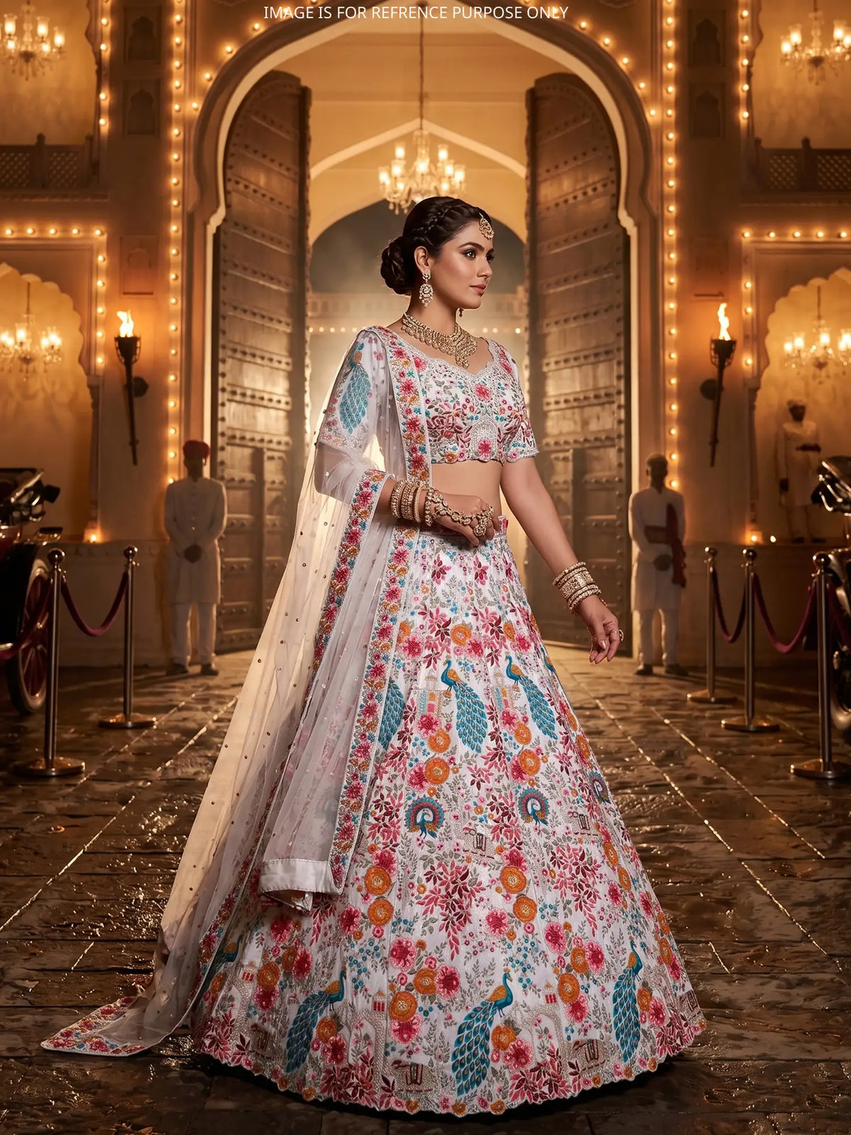 MyFashion -KLS-2810 Multi Color Silk Lehenga for Traditional Wedding
