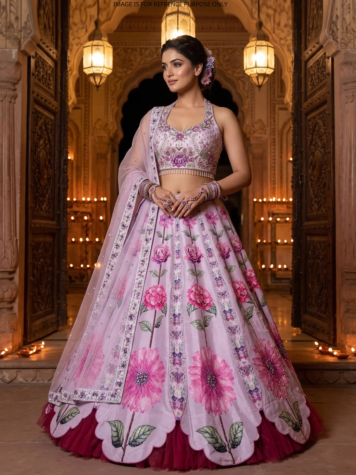 MyFashion -KLS-2826 Floral Silk Lehenga With Designer Sequins Work