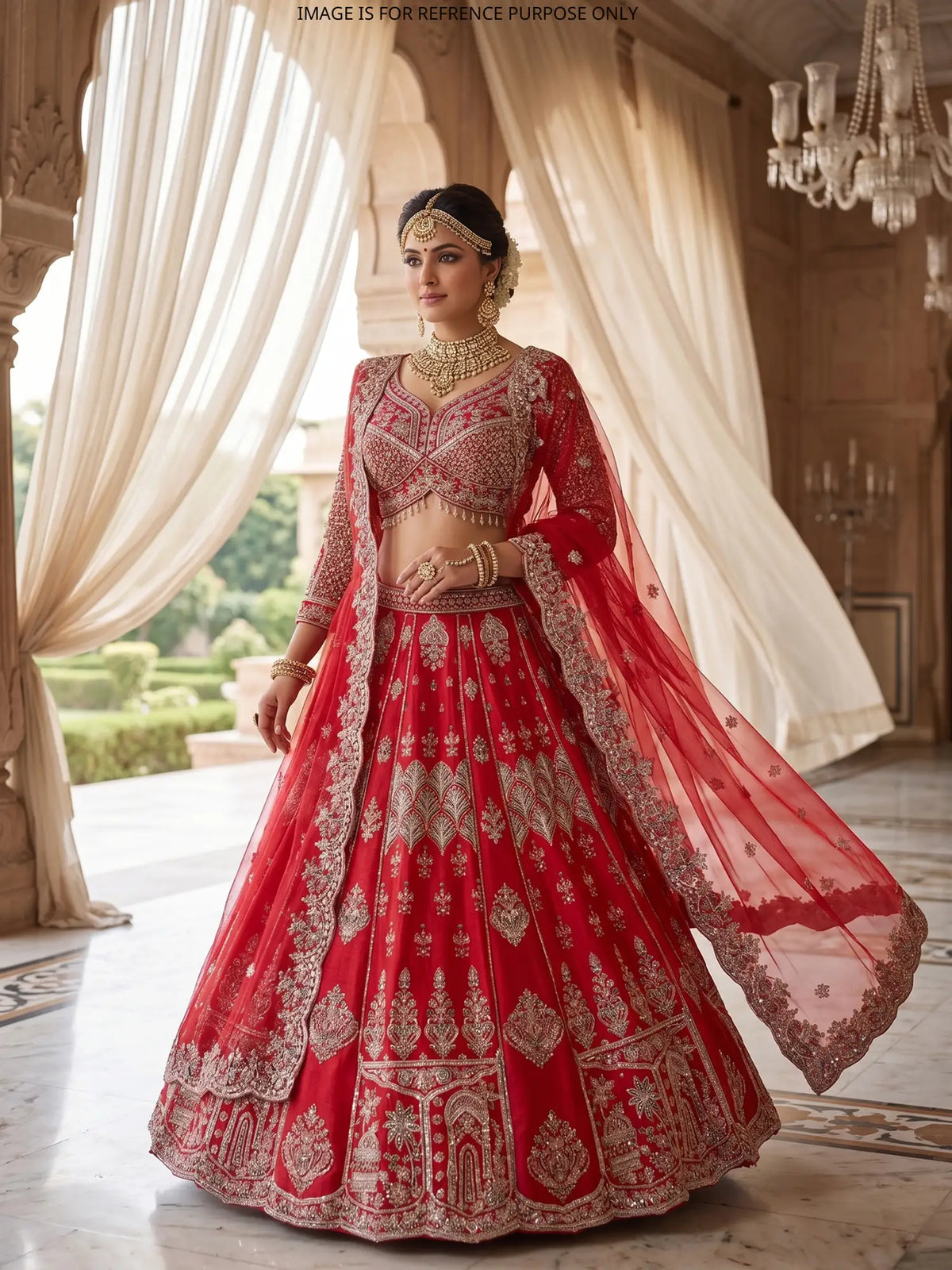 MyFashion KLS-2803 Wedding Wear Rani Silk Lehenga Online With Beads Work