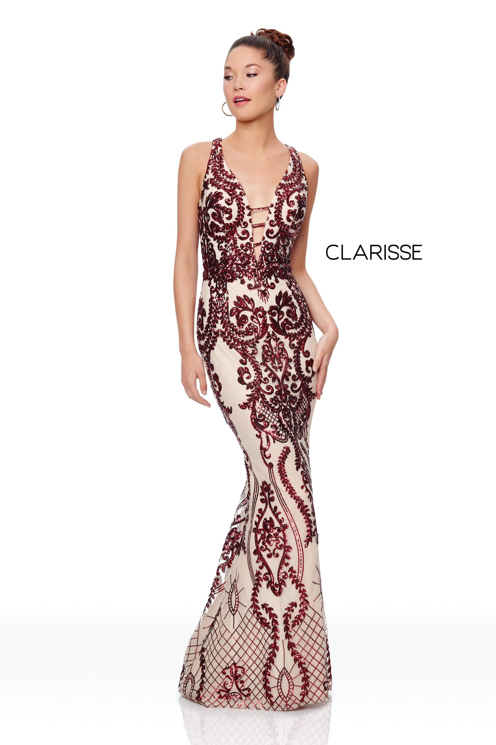 Clarisse -3797 Sequin Fitted Prom Dress