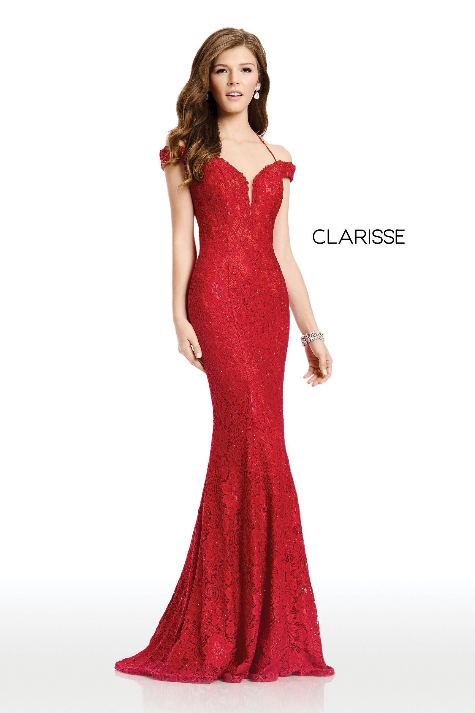 Clarisse -4801 Off Shoulder Mermaid Evening Dress