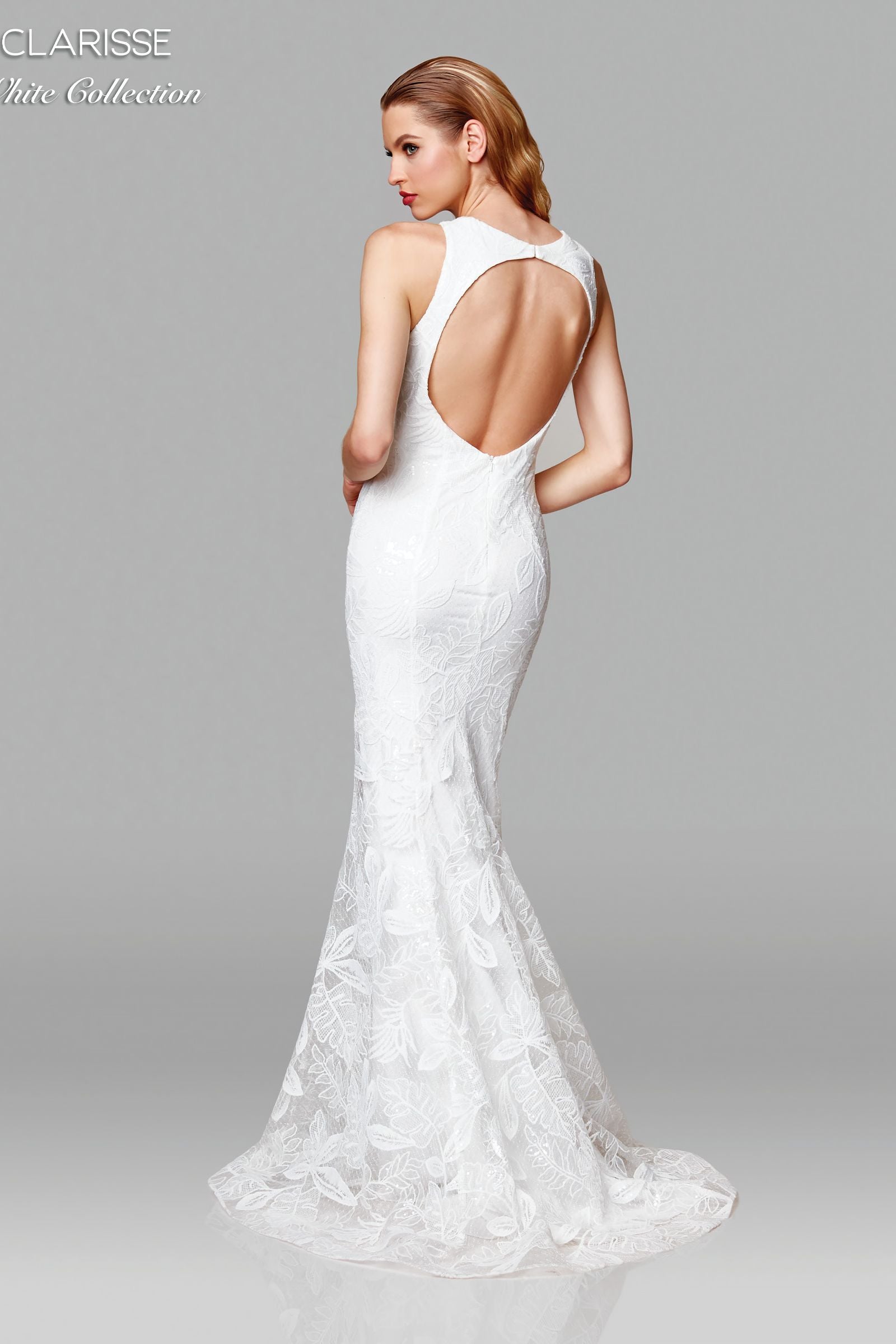 Clarisse -600121 Laced Fit And Flare Bridal Gown