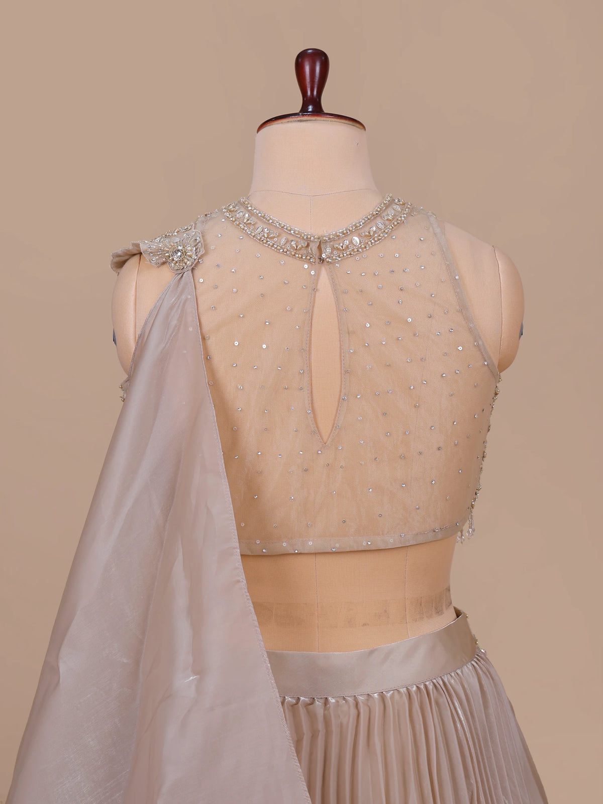 MyFashion KLS-2738 Trendy Beige Jimmy Choo Lehenga With Cut Dana Work