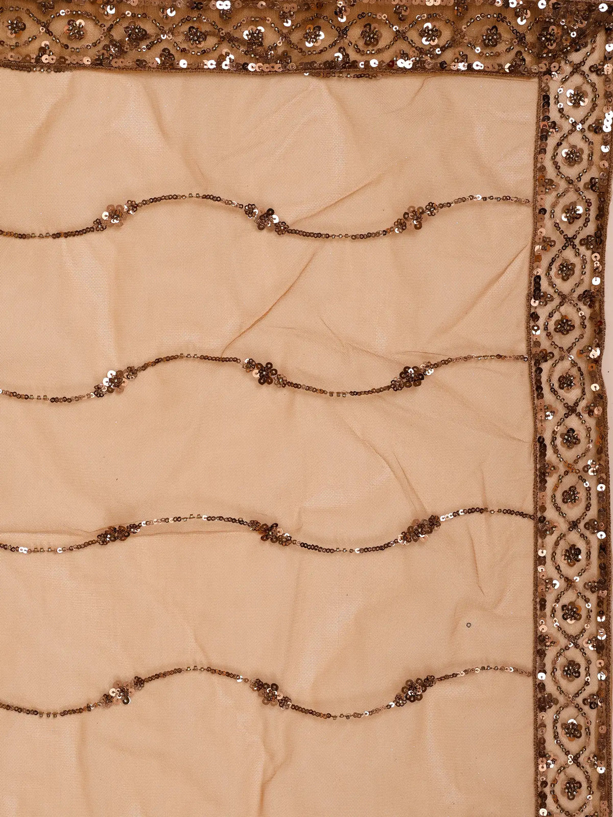 MyFashion -KLS-2819 Copper Net Lehenga With Designer Sequins Work For Wedding Functions
