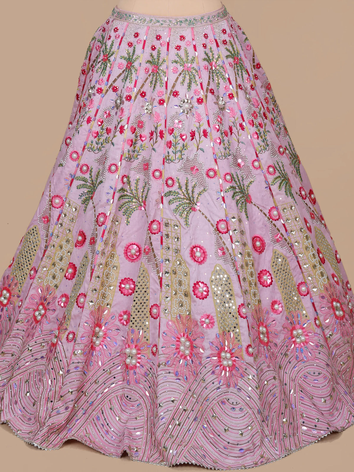 MyFashion KLS-2708 Lavender Raw Silk Sequins Work Designer Lehenga Choli