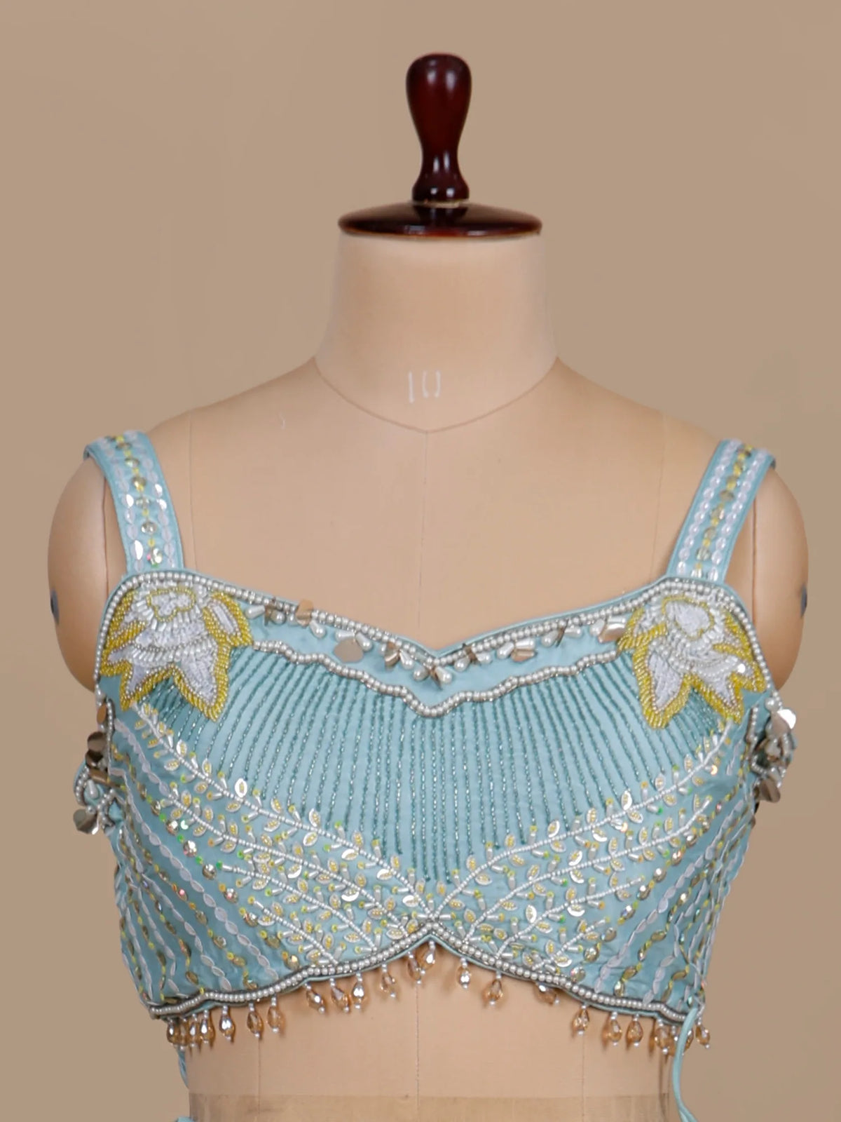 MyFashion KLS-2713 Party Wear Raw Silk Pearl Work Lehenga