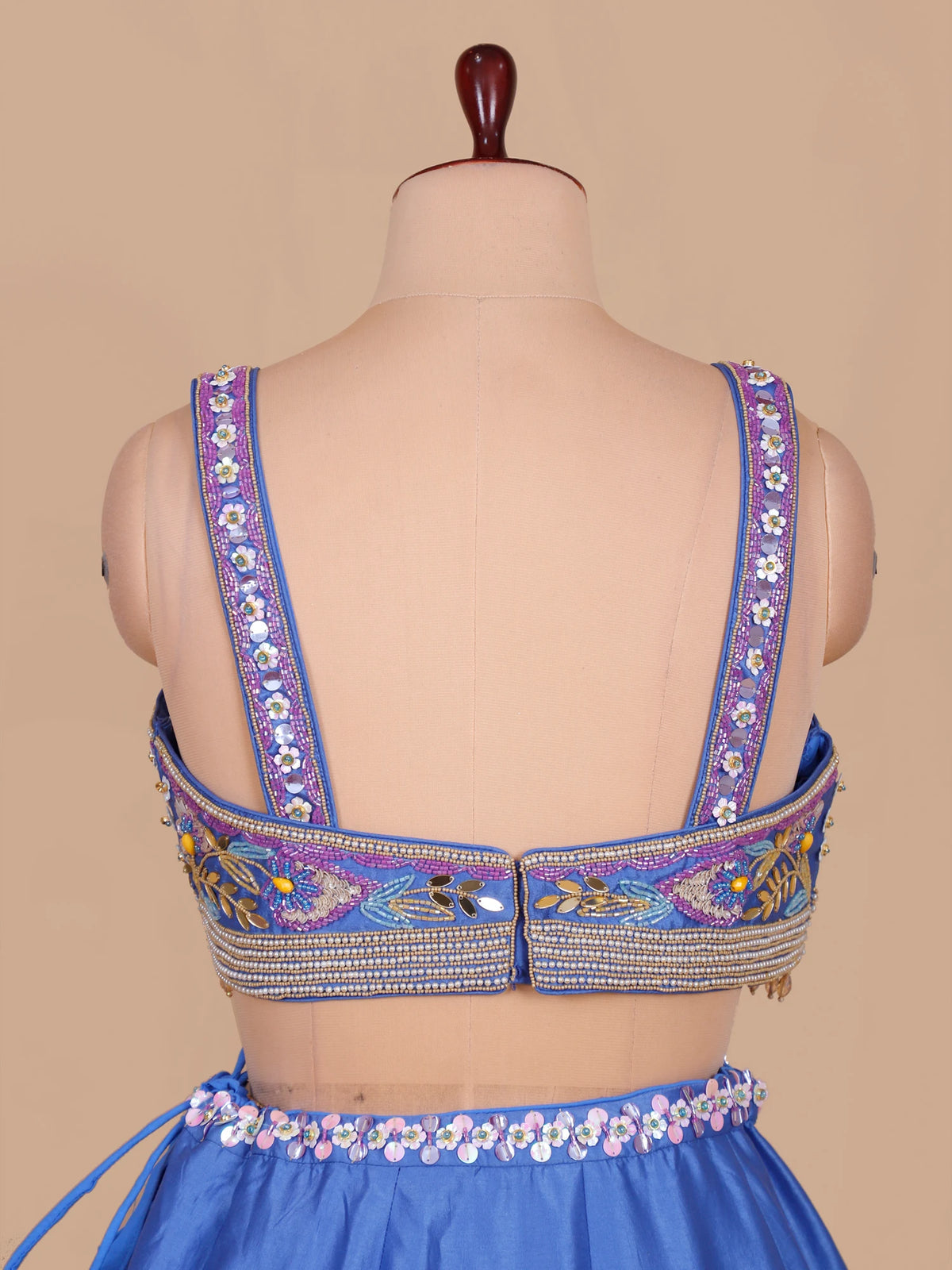 MyFashion KLS-2695 Designer Shahnoor Royal Blue Silk Lehenga