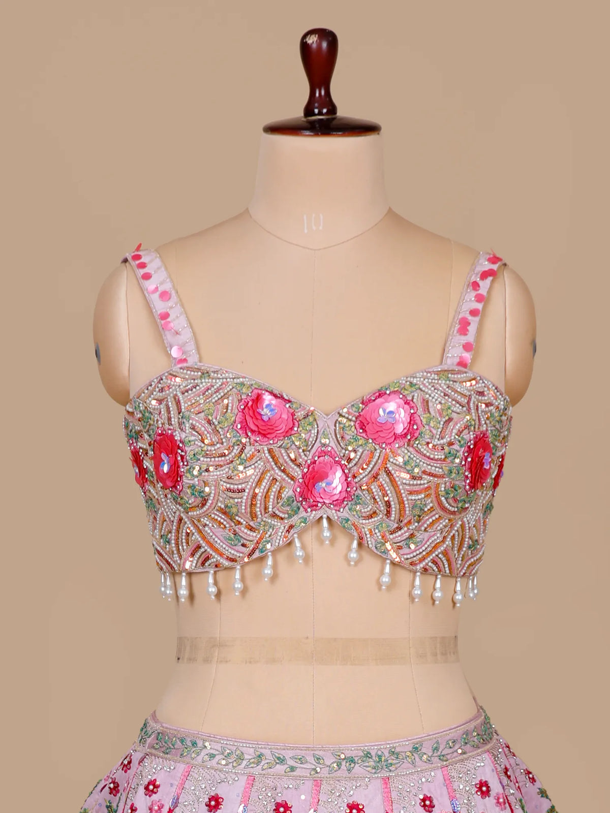 MyFashion KLS-2708 Lavender Raw Silk Sequins Work Designer Lehenga Choli