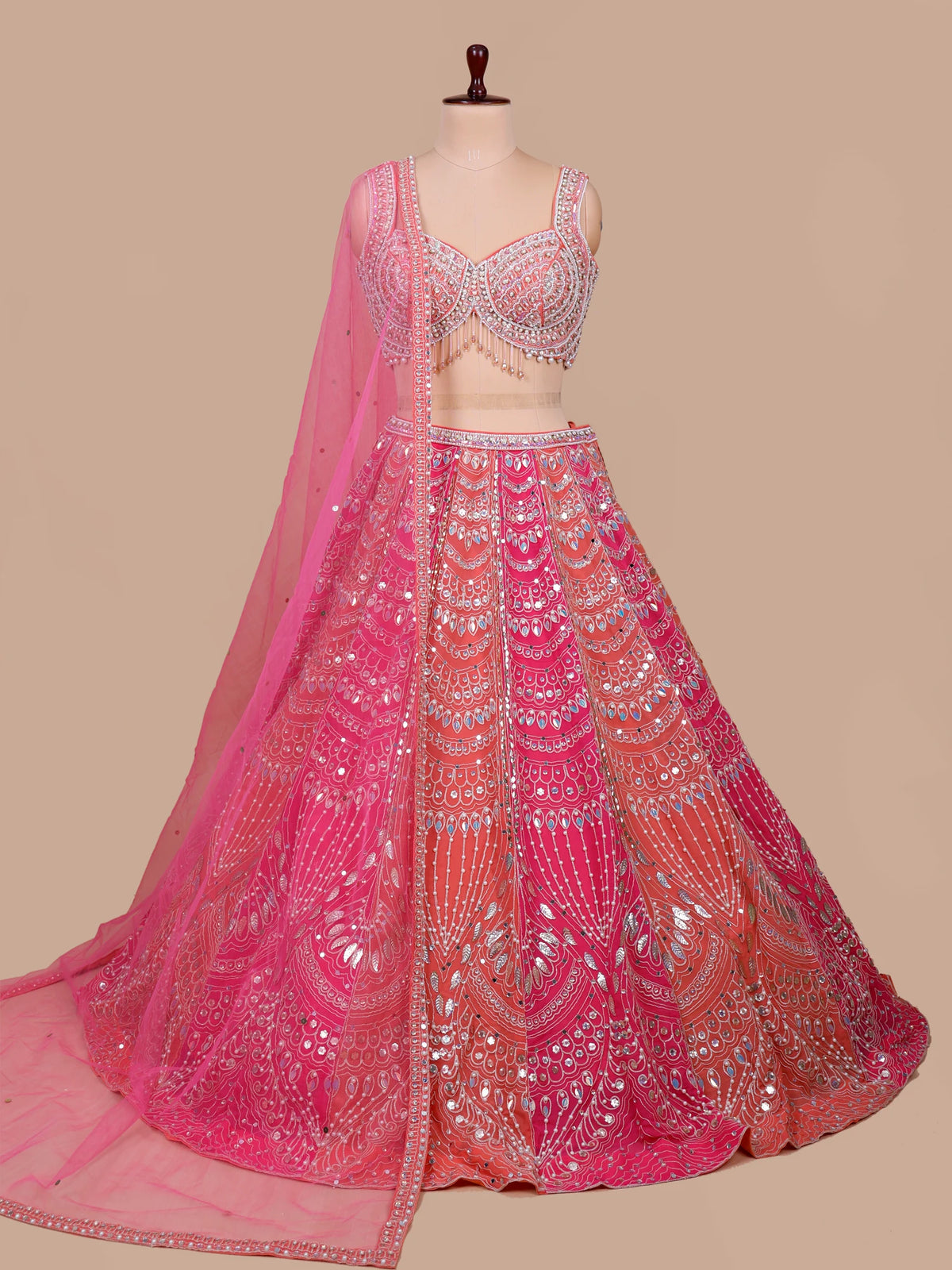 MyFashion KLS-2722 Multi Shade Designer Georgette Lehenga Choli