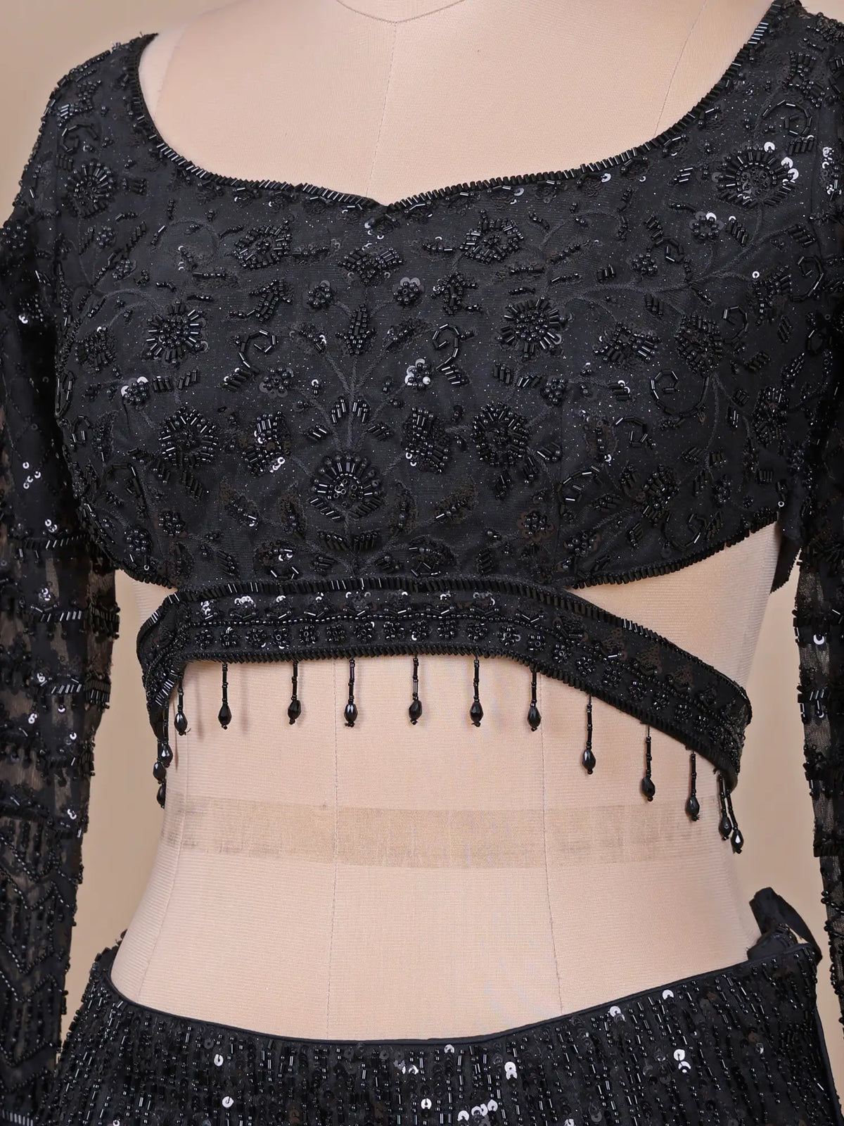 MyFashion -KLS-2812 Black Net Lehenga Choli with Luxury Designer Embroidery