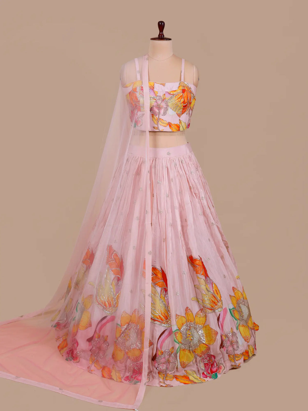 MyFashion -KLS-2785 Crepe Silk Party Wear Lehenga With Sequins Design