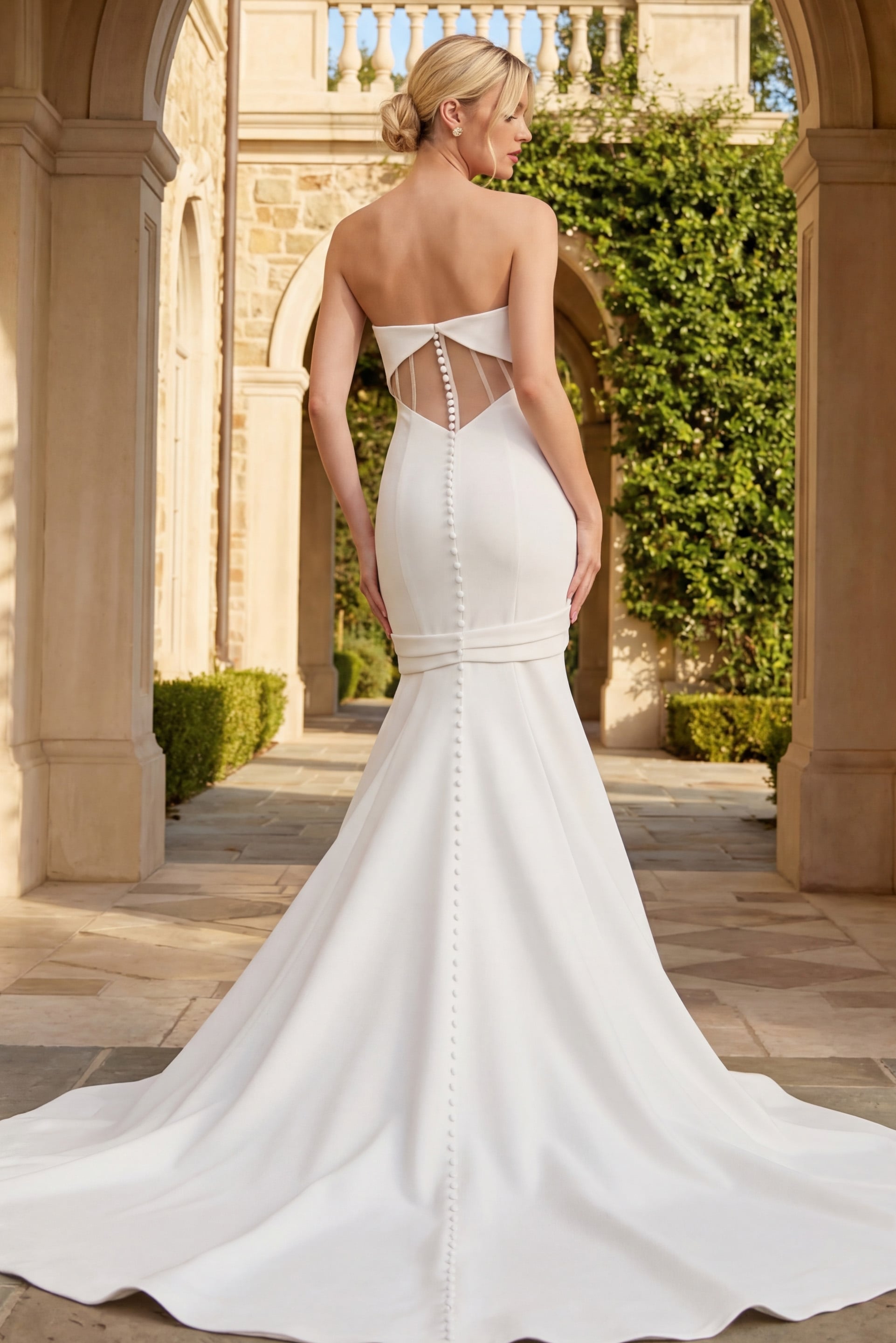 Jovani -JB47389 Strapless Sweetheart Mermaid Bridal Gown