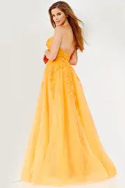 Floral Embroidered Prom Gown By Jovani -02266