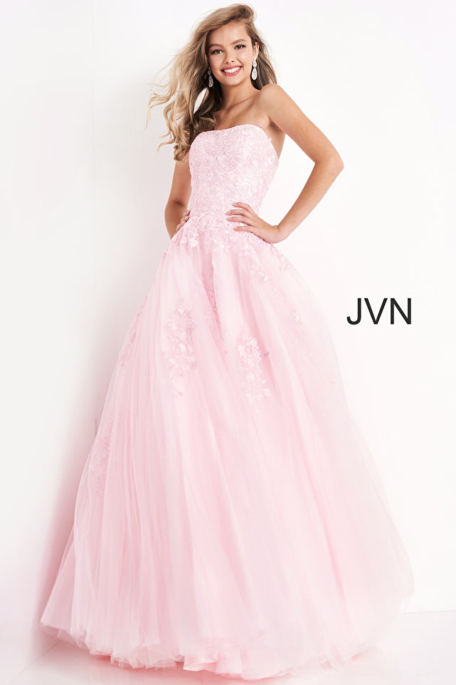 Jovani -1831 Fitted Bodice Embroidered Ball Gown