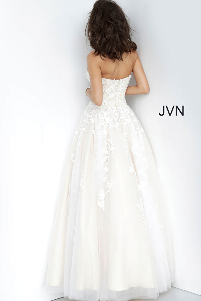 Jovani -1831 Fitted Bodice Embroidered Ball Gown