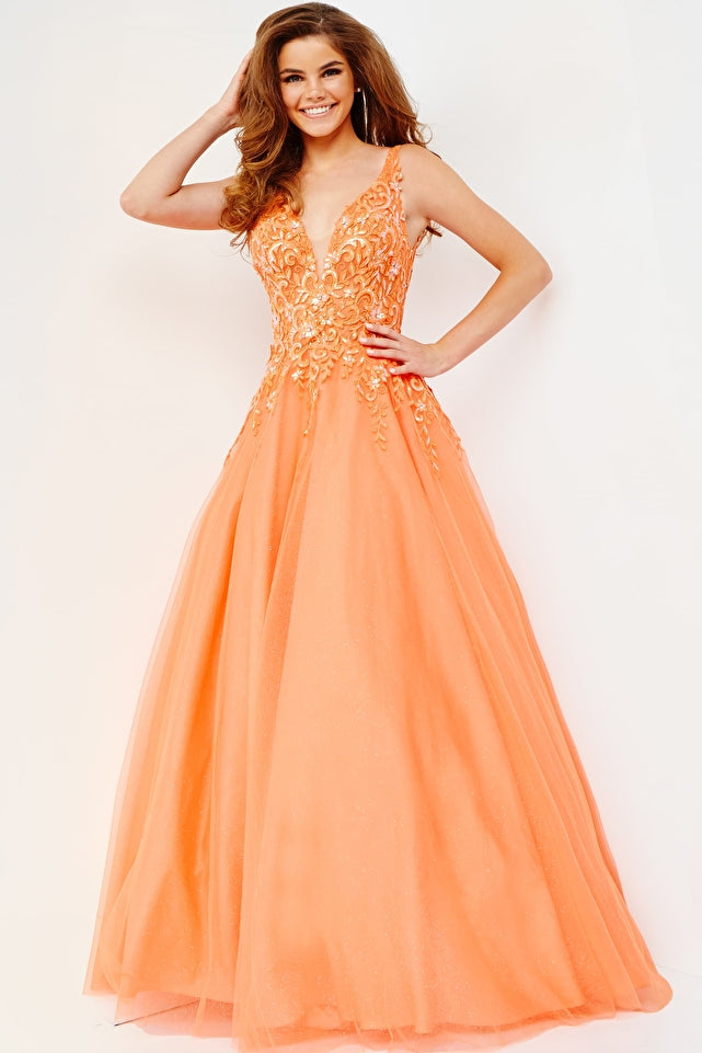 Jovani -22831 Embellished A-Line Prom Ball Gown