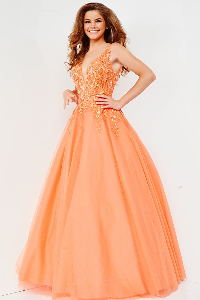 Jovani -22831 Embellished A-Line Prom Ball Gown