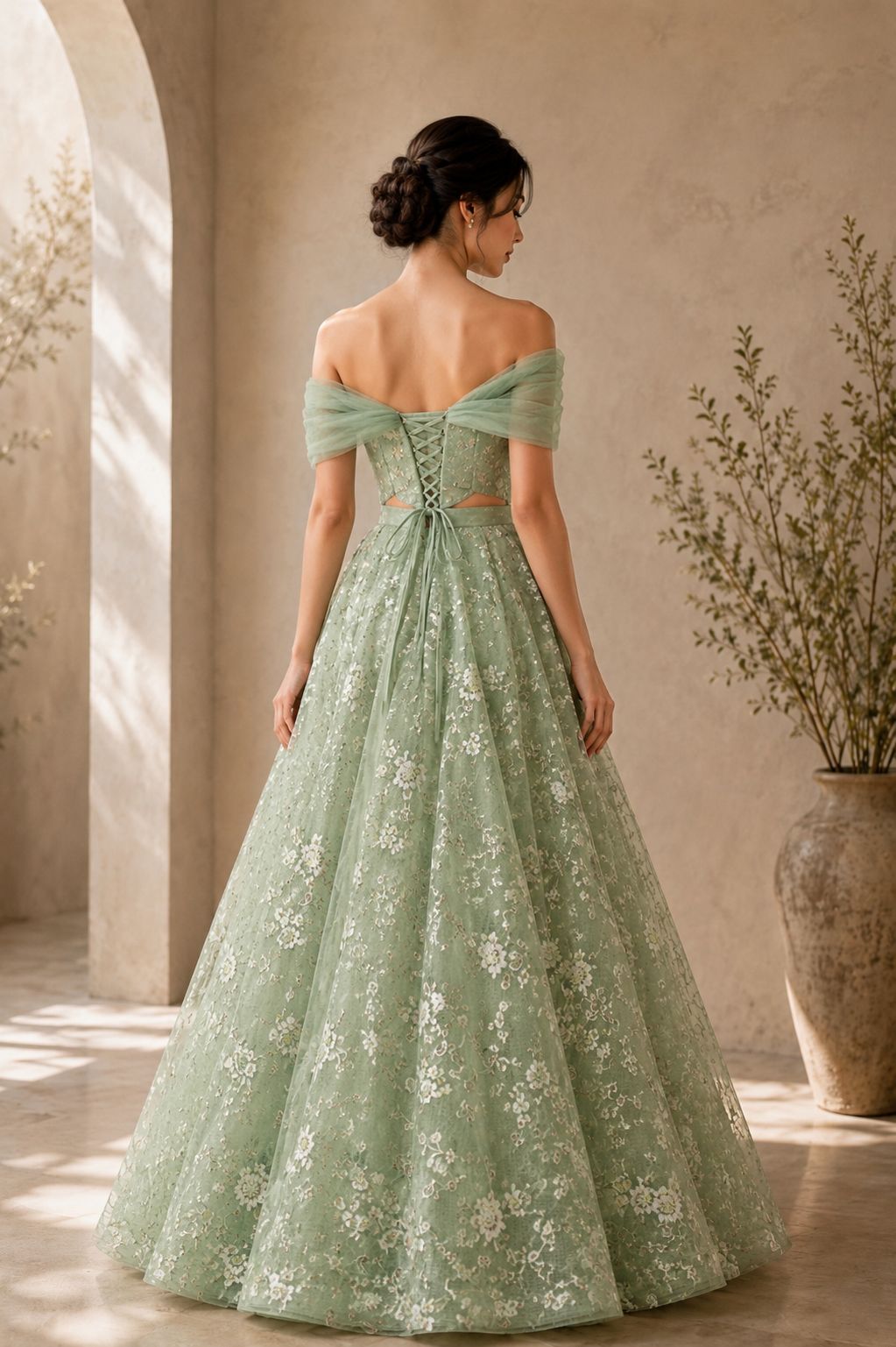 MyFashion -LIB26032 Kota Doria Jari Thread Work Gown Set – Elegant Designer Ensemble