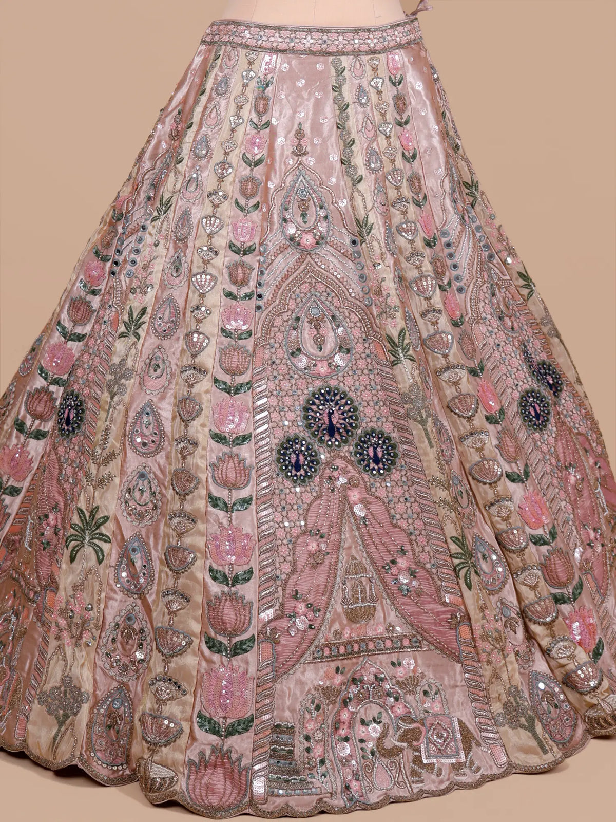 MyFashion KLS-2794 Designer Rose Pink Lehenga With Pearl Diamond Work