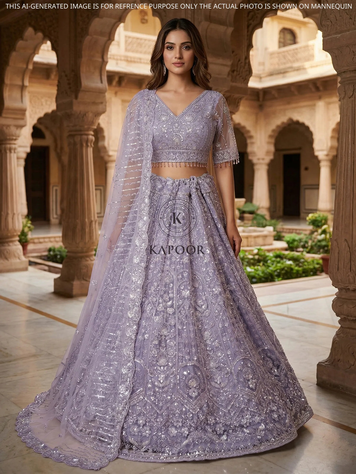 MyFashion KLS-2549 Lavender Seraphina Luxe Lehenga With Beads Sequins Work