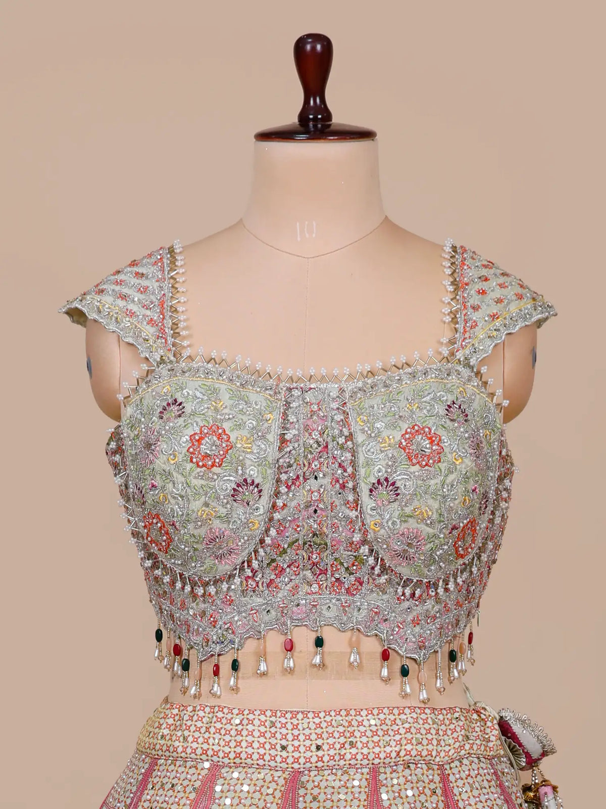MyFashion KLS-2763 Trending Designer Multi Silk Lehenga Set Pearl Sequins Work