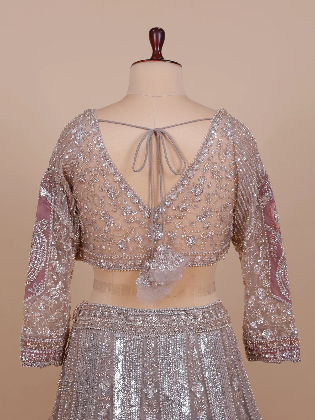 MyFashion -KLS-2817 Affordable Onion Pink Net Lehenga Choli with Designer Beads Work for Women