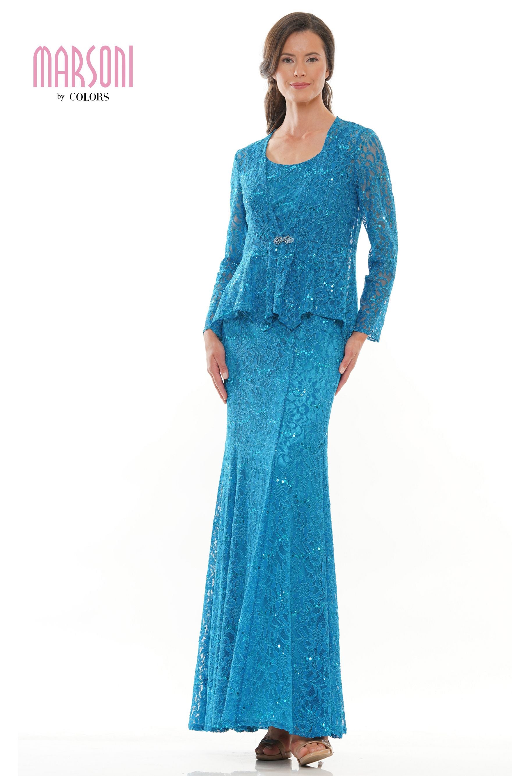 Marsoni by Colors -M301 Fit And Flare Dress With Jacket