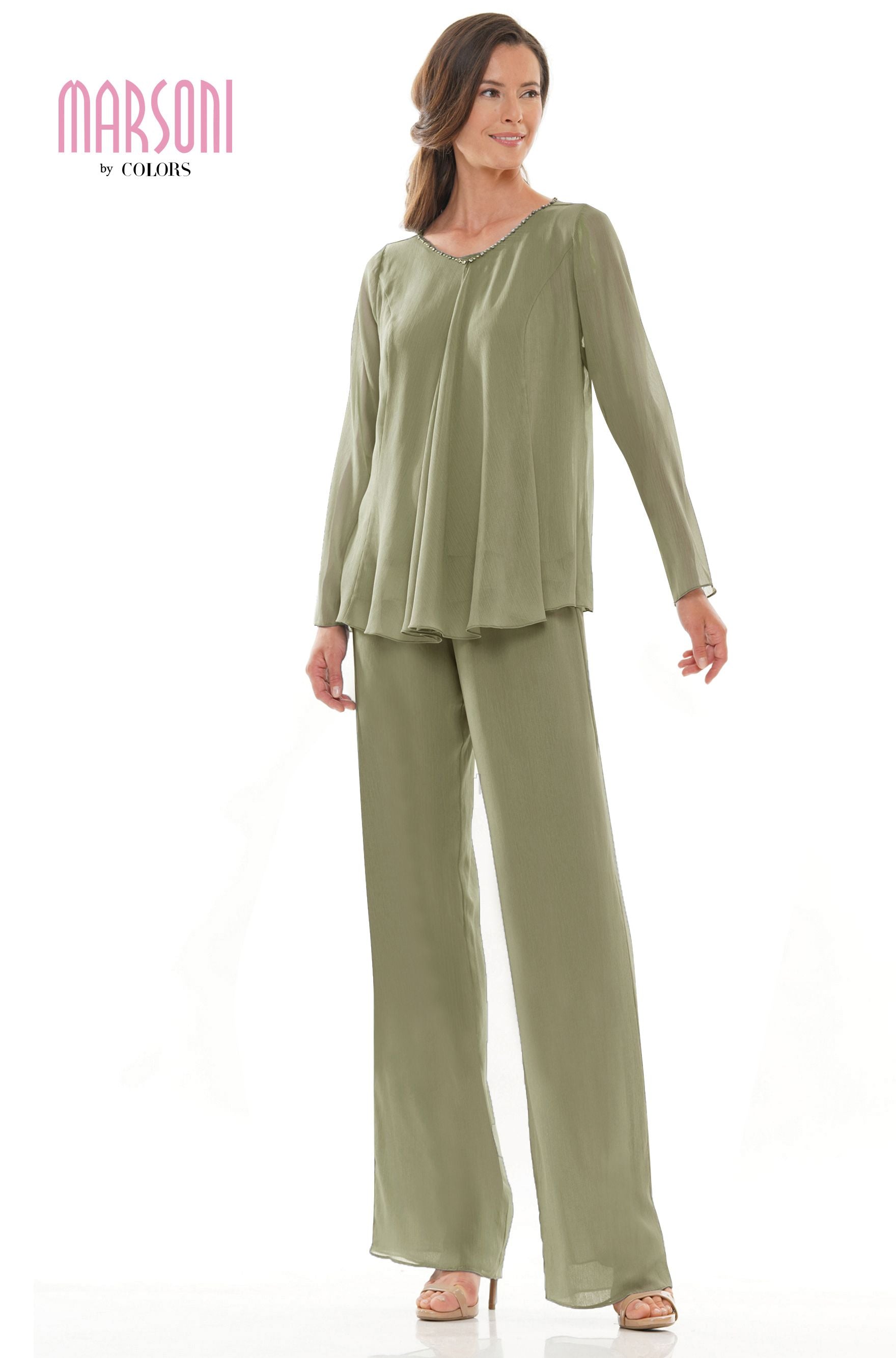 Clearance Sale Marsoni by Colors -M304CL Pantsuit With Camisol