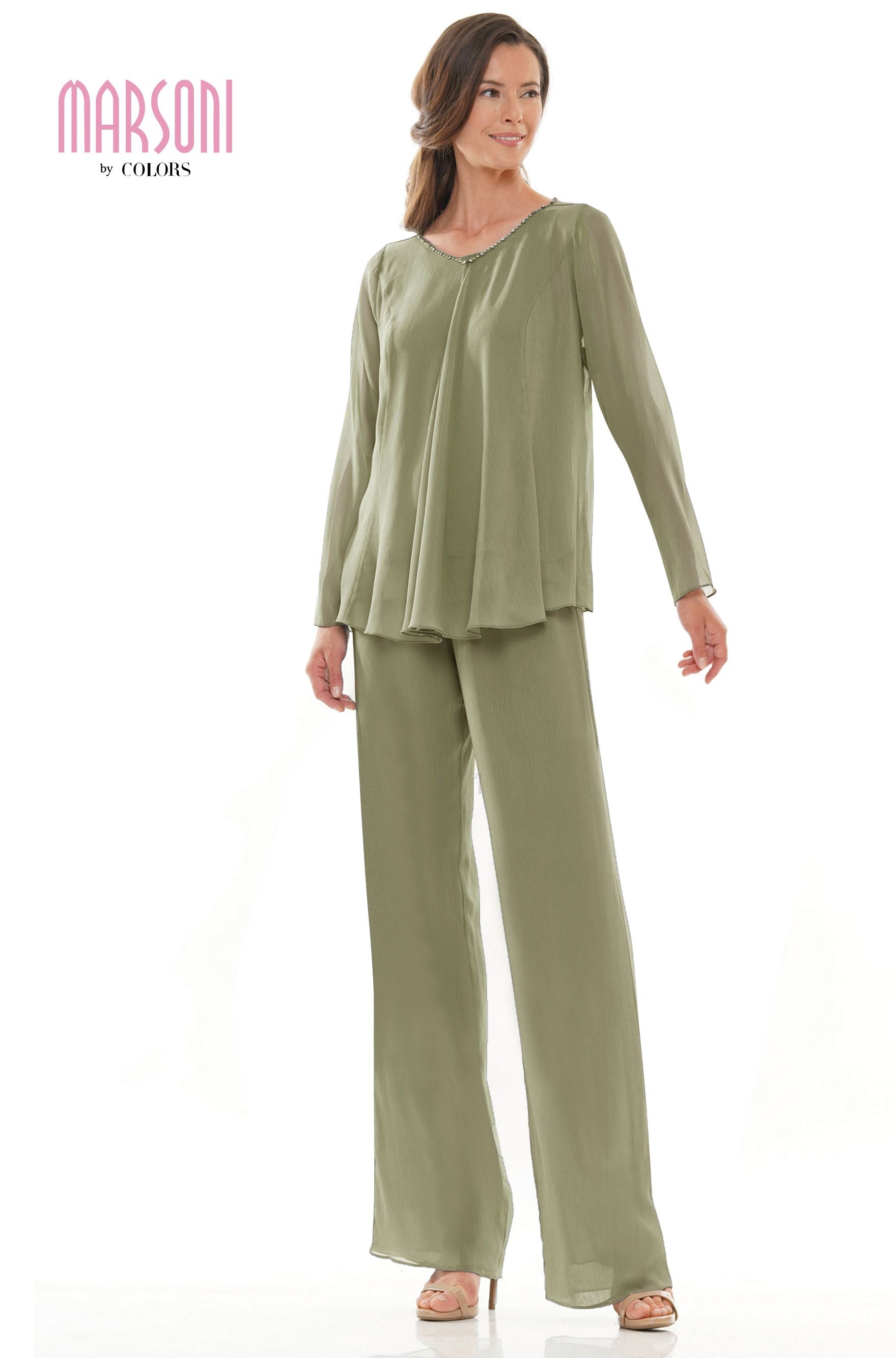 Clearance Sale Marsoni by Colors -M304 Pantsuit With Camisol