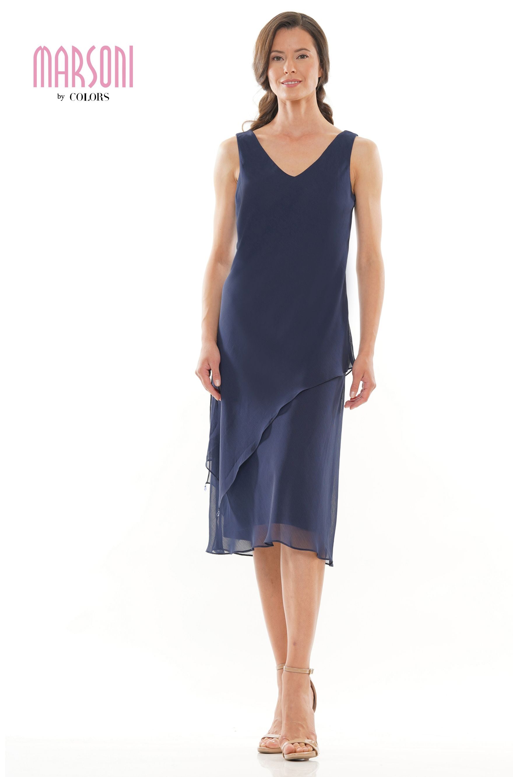 Marsoni by Colors -M307 Chiffon Sheath Dress With Jacket