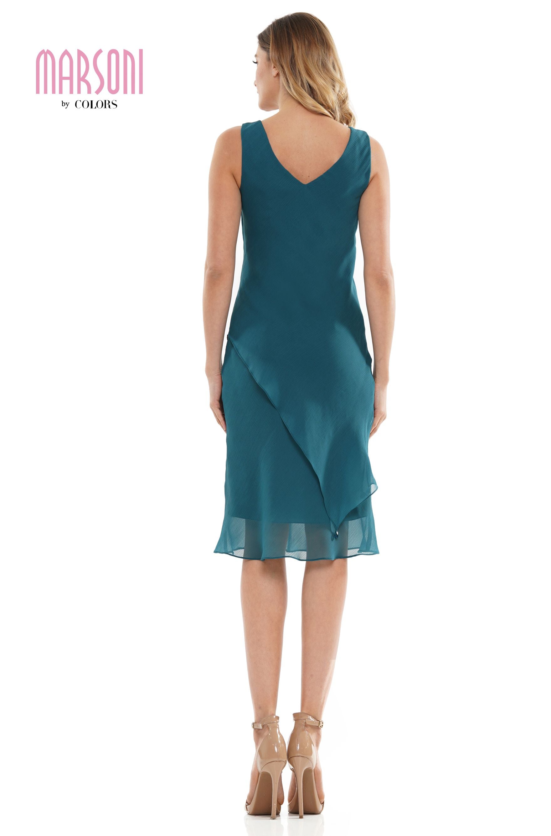 Marsoni by Colors -M307 Chiffon Sheath Dress With Jacket