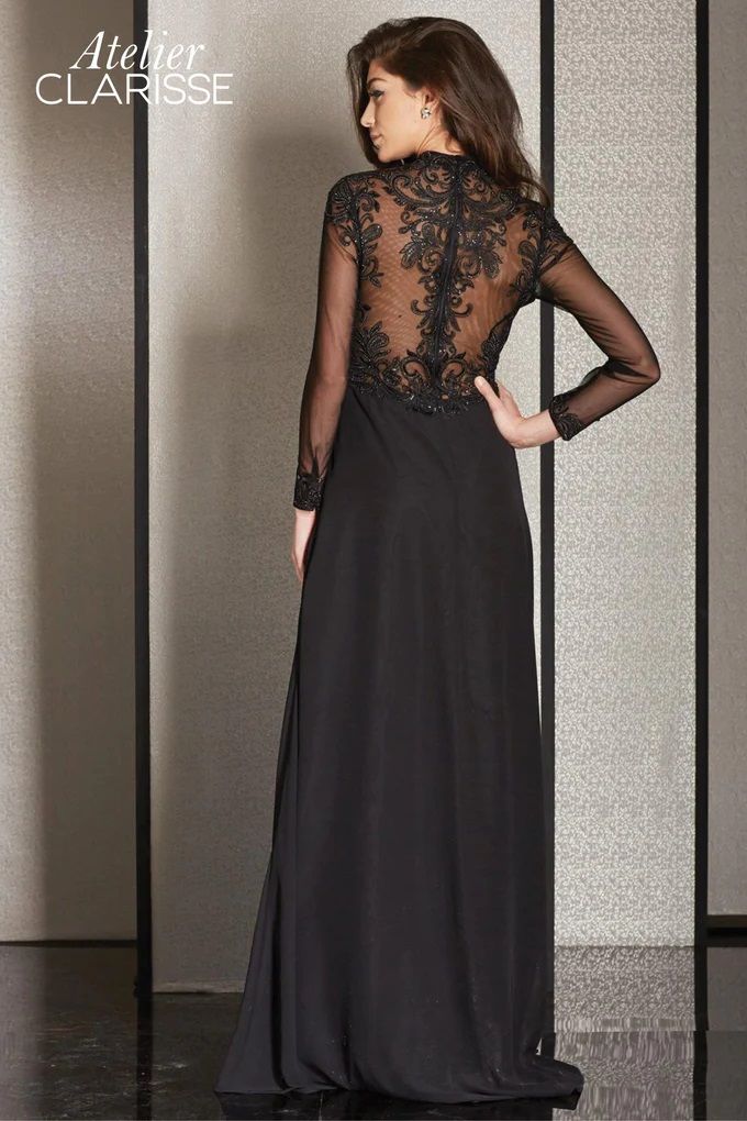 Clarisse -M6212 Laced Evening Sheath Dress