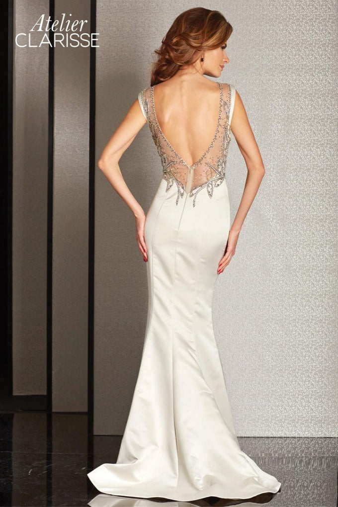 Clarisse -M6231 Beaded Trumpet Evening Dress