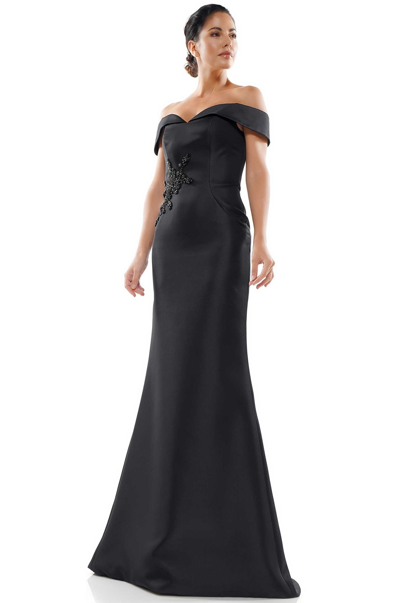 Marsoni by Colors -MV1003 Fit and Flare Dress With Beading Embellishment