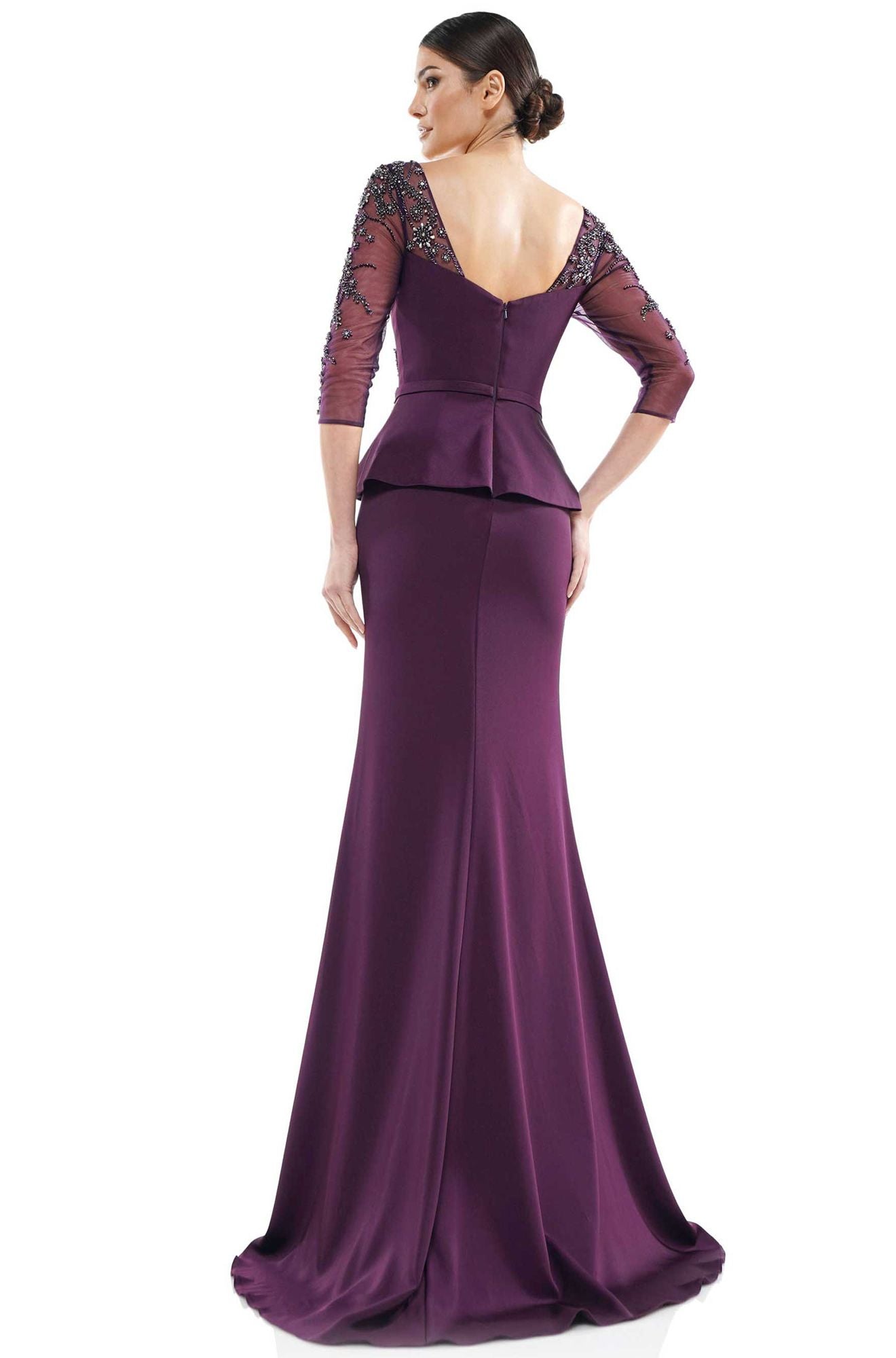 Marsoni by Colors -MV1037 Fit And Flare Dress Dress With Beaded Embellishment