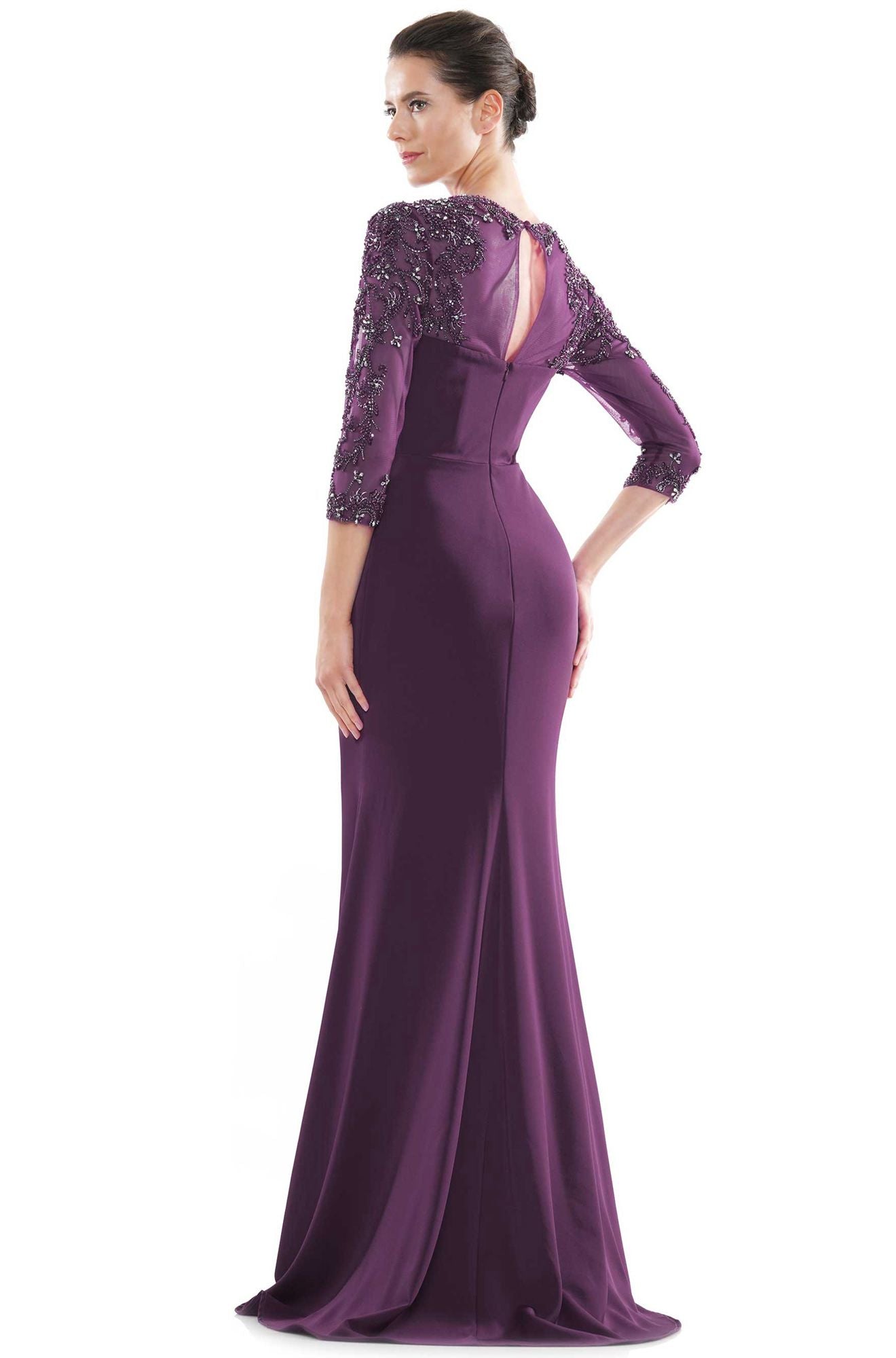 Marsoni by Colors -MV1070 Column Dress With Leg Slit