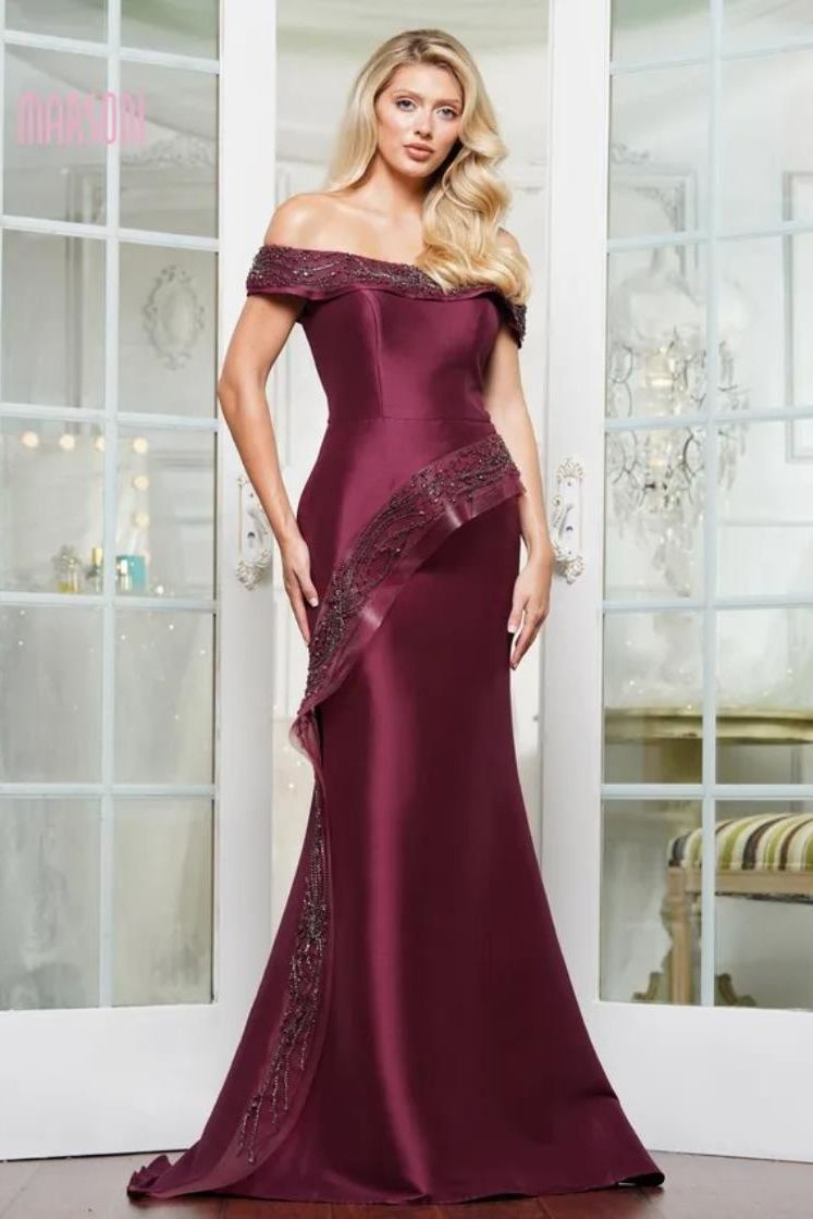 Marsoni by Colors -MV1332 Mermaid Fully beaded fit and flare gown