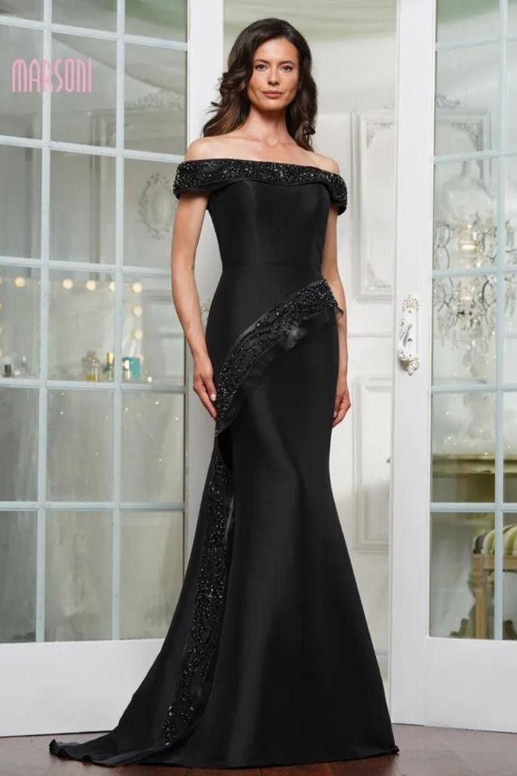 Marsoni by Colors -MV1332 Mermaid Fully beaded fit and flare gown